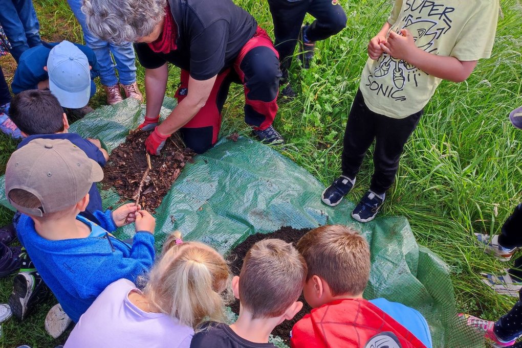 Bildungsangebot "Im Garten geht´s rund" – Auf der Spur der Garten-Müllabfuhr.