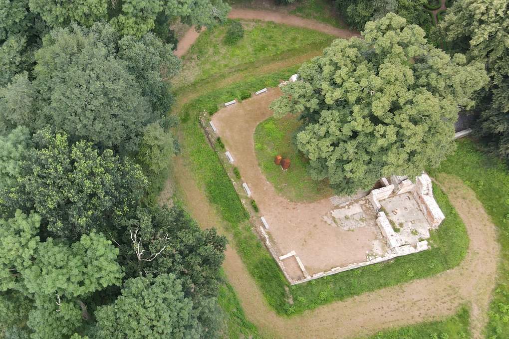 Ruine der Ellerburg in Espelkamp-Fiestel
