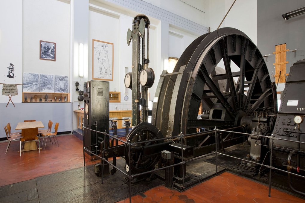 Fördermaschine im Bergbaumuseum Marl