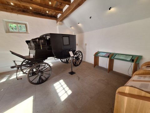Die historische Kutsche der Familie von Droste zu Hülshoff wurde mit Hilfe der NRW-Stiftung umfassend Restauriert.