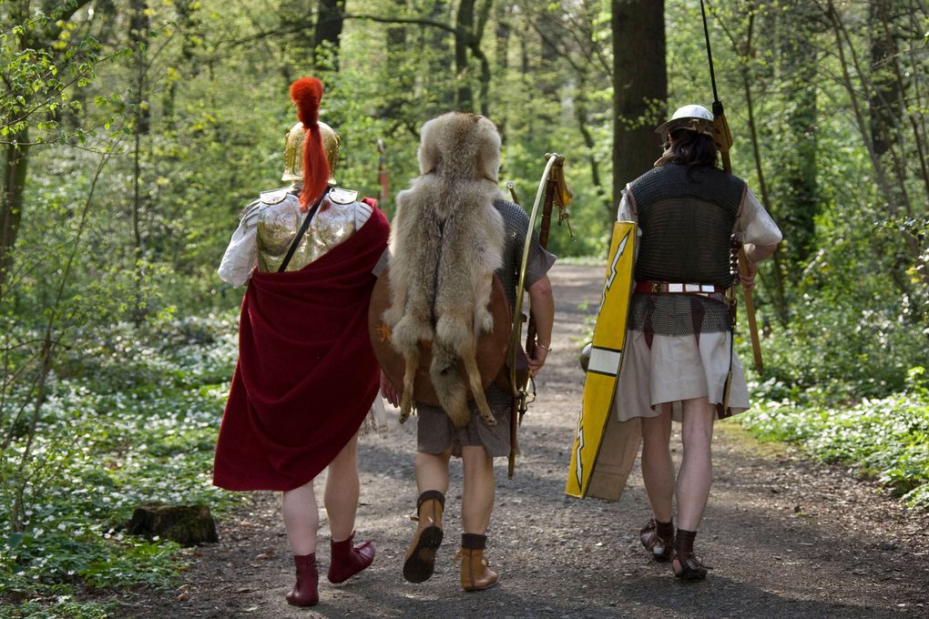 Römer auf dem Lehrpfad im Römerpark Bergkamen