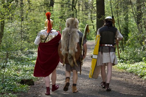 Römer auf dem Lehrpfad im Römerpark Bergkamen