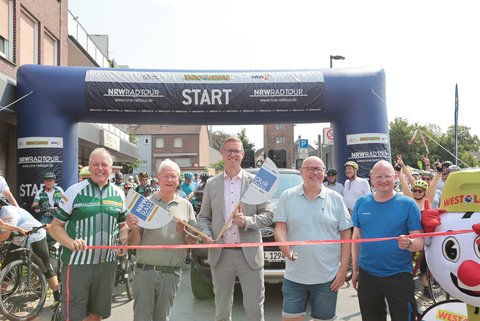 Start der NRW-Radtour 2026 in Dülmen