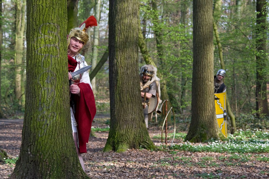 Römer auf dem Lehrpfad im Römerpark Bergkamen